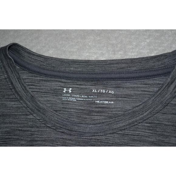 25326 Under Armour Gym Shirt Size XL Womens Gray Polyester Performance - Picture 7 of 7